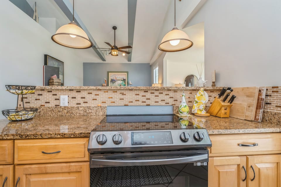 Fully Equipped Modern Kitchen with Stainless-Steel Appliances