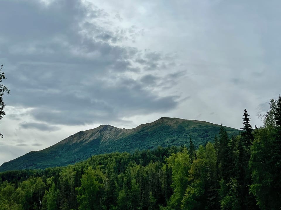 Mountain views with plenty of trails nearby for walking and exploring.