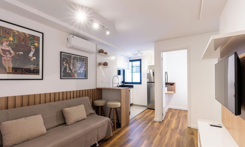 Basic Apartment | Living area | 40-inch TV with digital channels