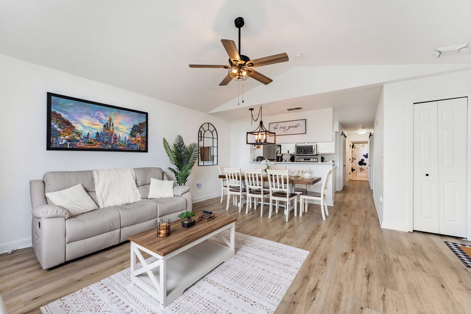 living room & dining room