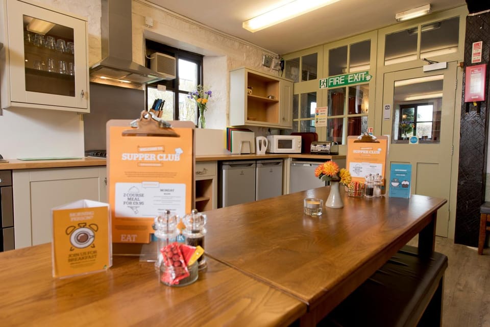 Shared fridge, microwave