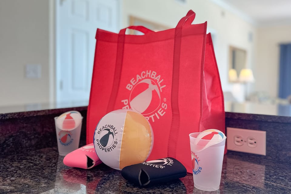 Beachball swag bag!