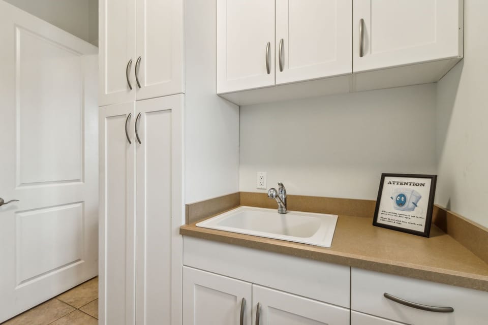 Third Floor - Sink in Laundry Room for Easy Clean Up