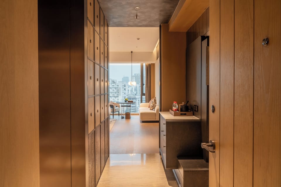 Minibar, desk, blackout drapes, iron/ironing board