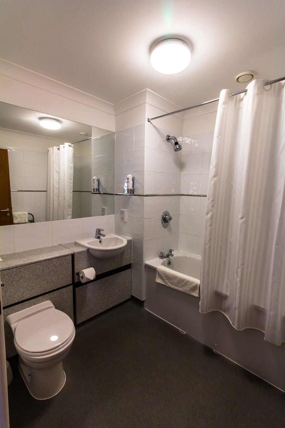Free toiletries, hair dryer, towels