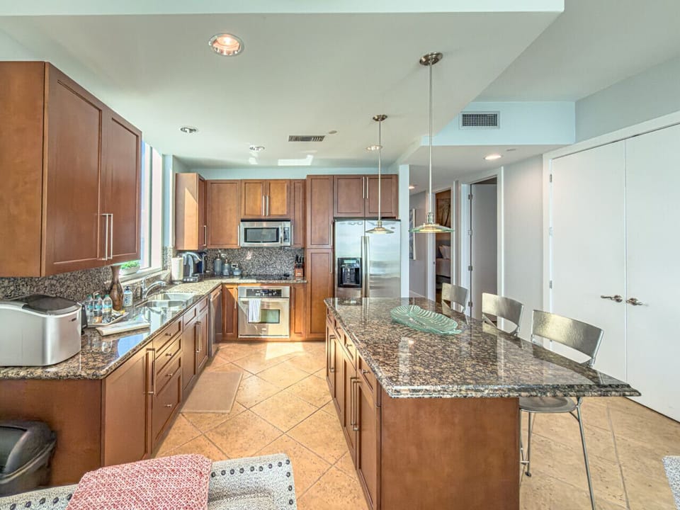 Fully stocked kitchen