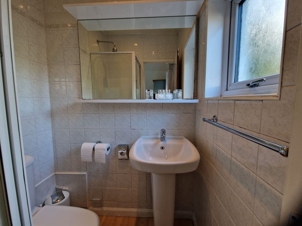 Double Room (Double En-suite Room) | Bathroom | Free toiletries, hair dryer, towels