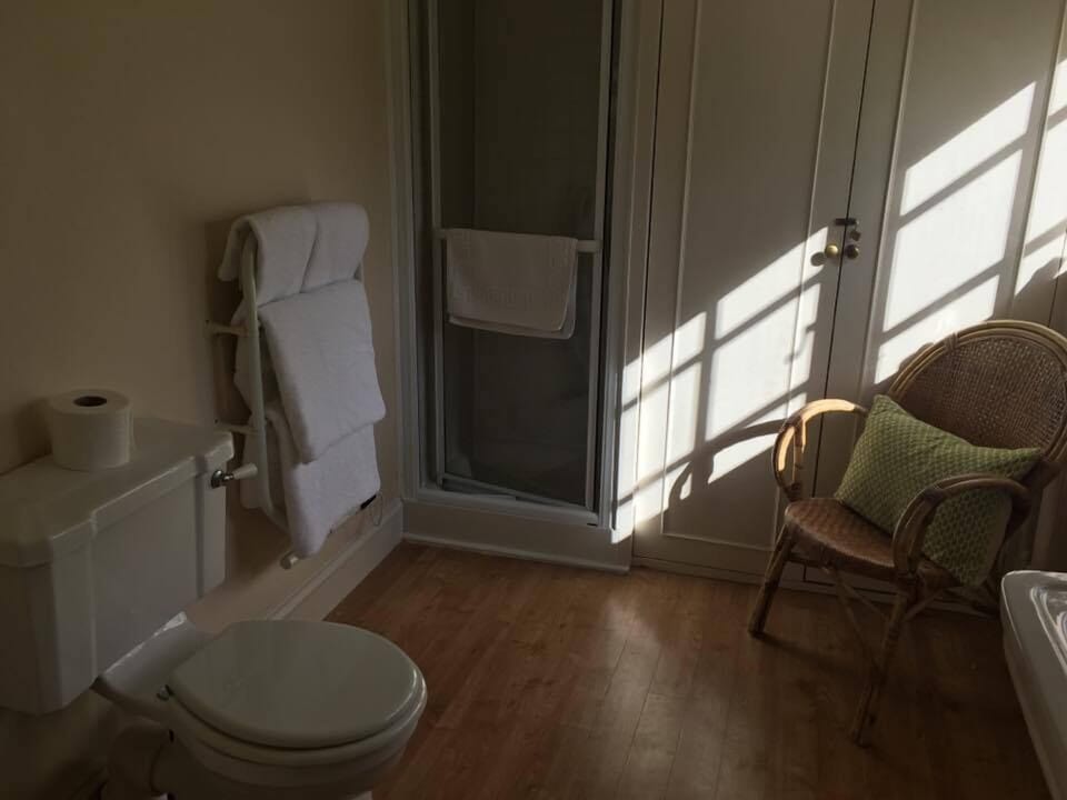 Superior Room, 1 King Bed, Garden View | Bathroom | Shower, rainfall showerhead, free toiletries, hair dryer