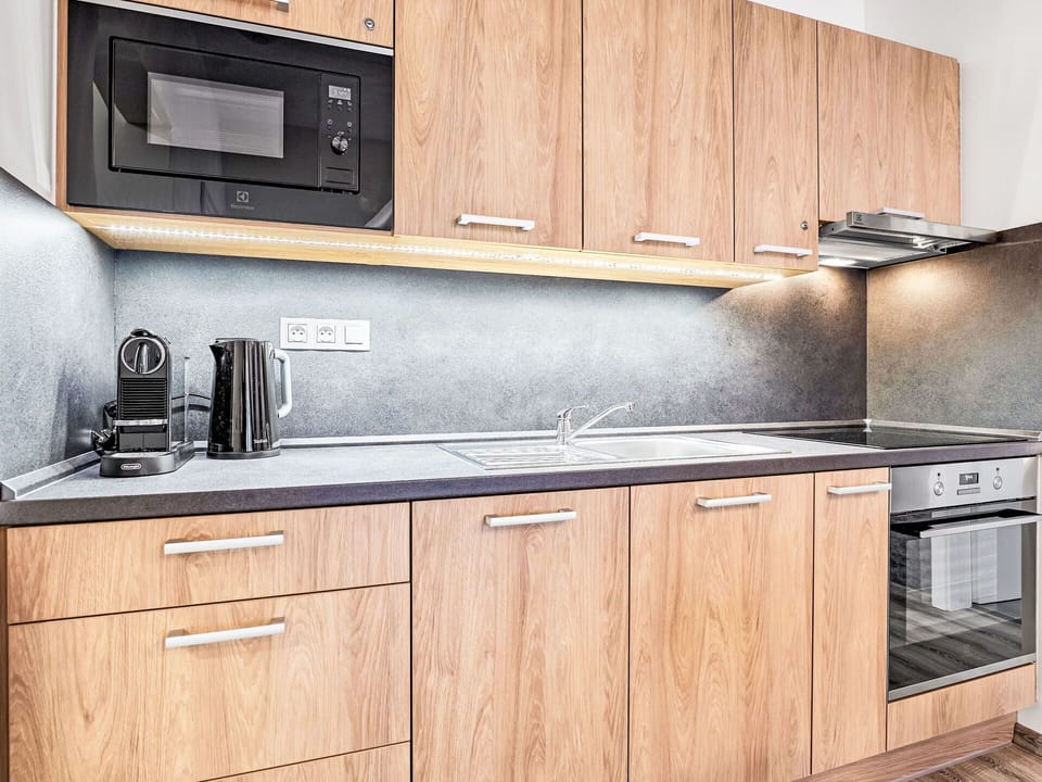 Wood, Cabinetry, Interior Design, Flooring, Furniture, Countertop, Kitchen, Floor, Home, Drawer