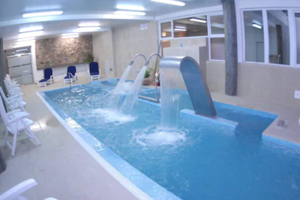 Indoor pool, seasonal outdoor pool