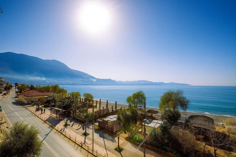 Panoramic view of the Messinian Gulf from your private terrace