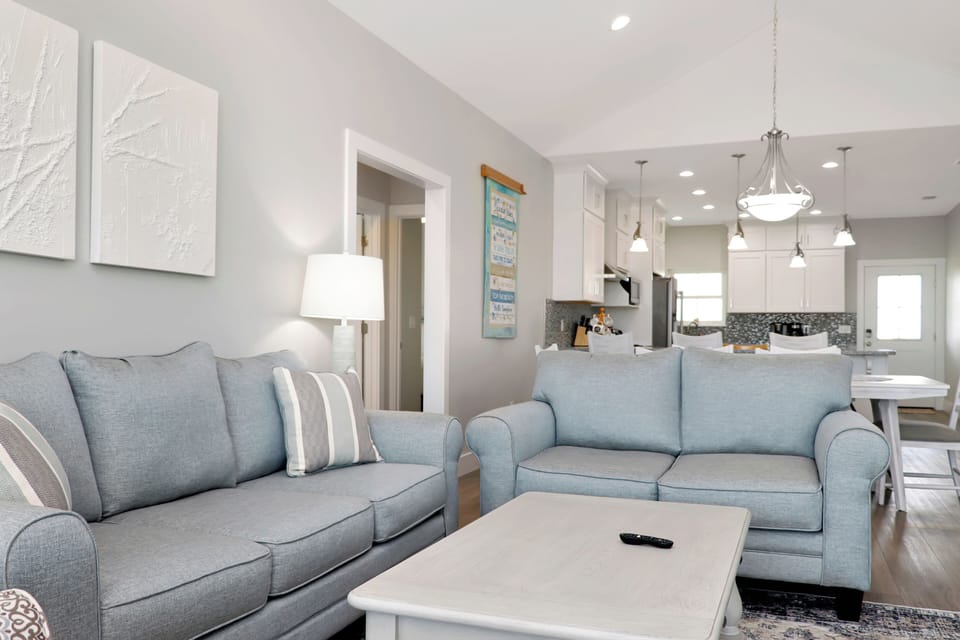 Living Room, Dining and Kitchen