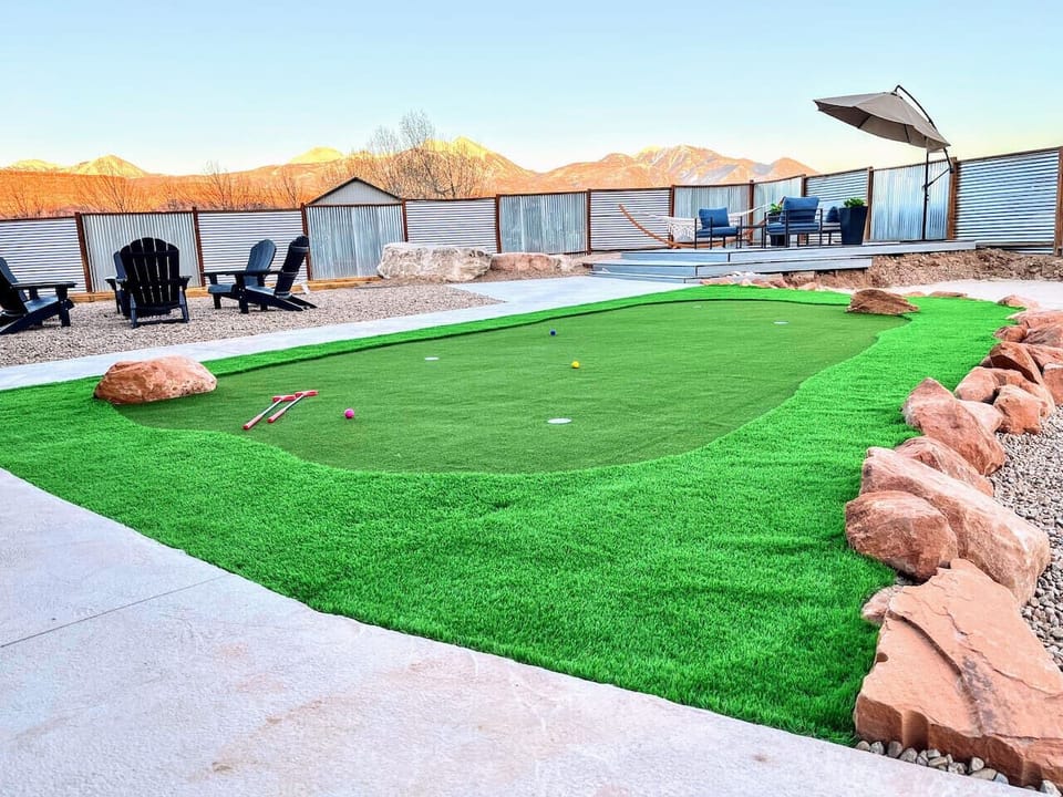 Practice your putting as you enjoy mountain views
