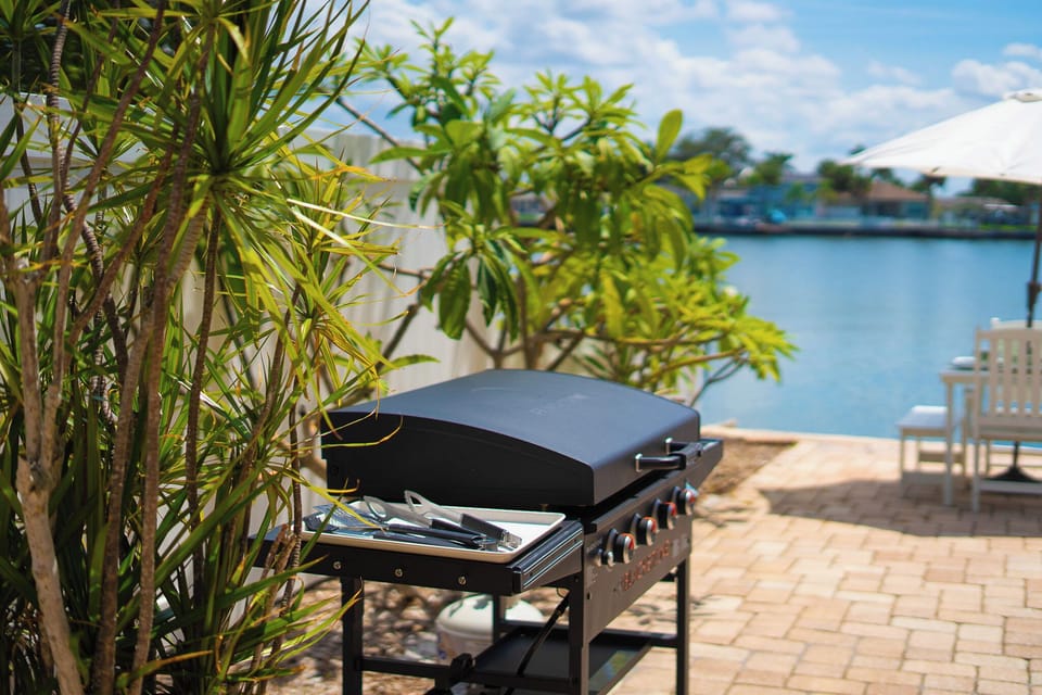 seaside BBQ on gas griddles