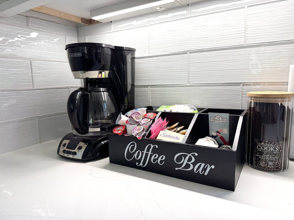 Coffee bar.