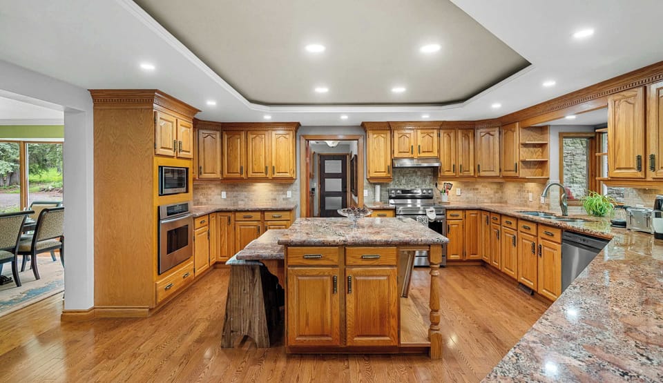 Bright, spacious kitchen for shared cooking experiences