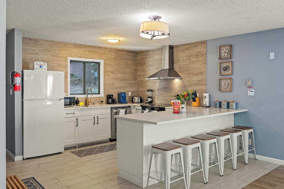 Modern chef's kitchen.