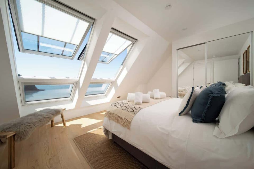 Relax in your light filled bedroom after a day exploring Lynmouth.