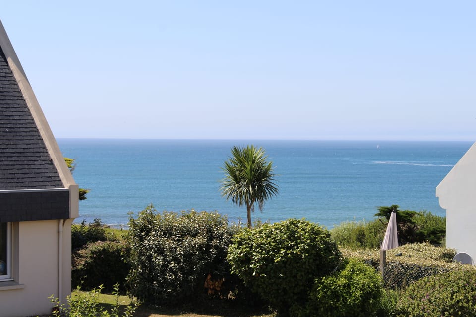 Vue mer depuis mon bureau en télétravail