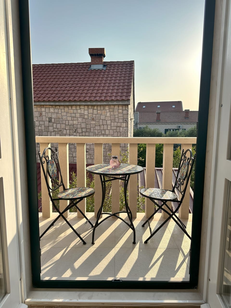 Small balcony connected to the second bedroom