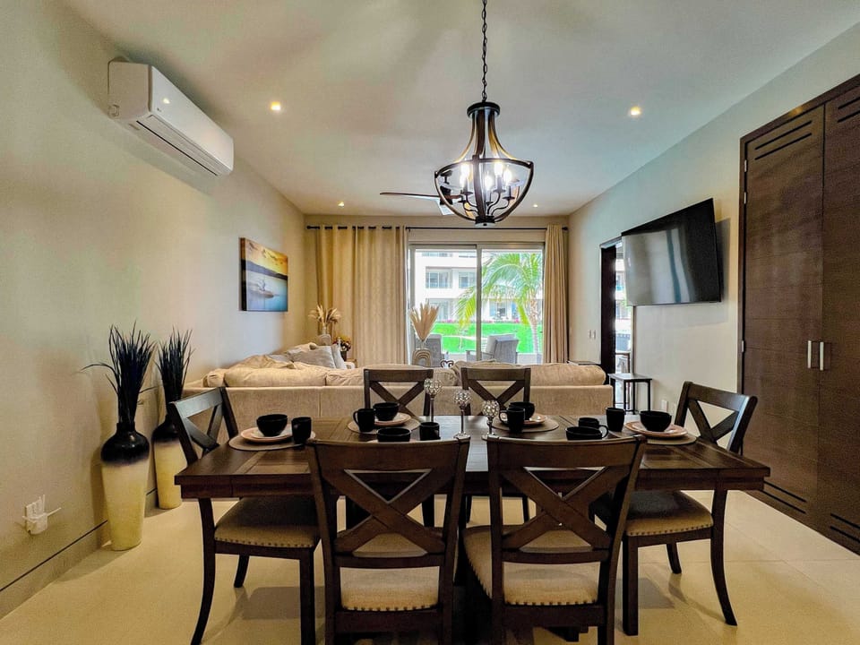 Dine in style at this beautiful dining table.