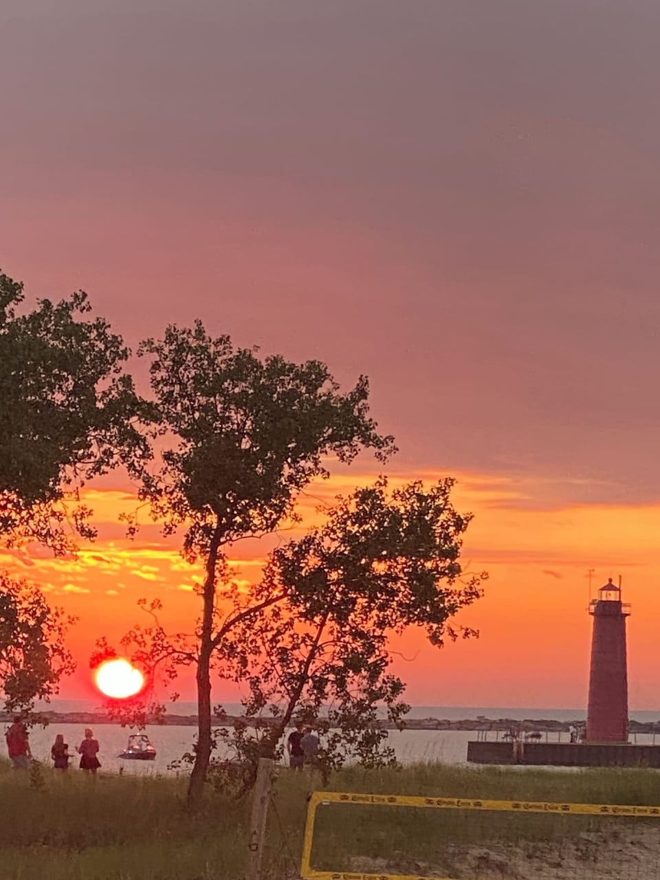 Muskegon sunset at Pere Marquette Park