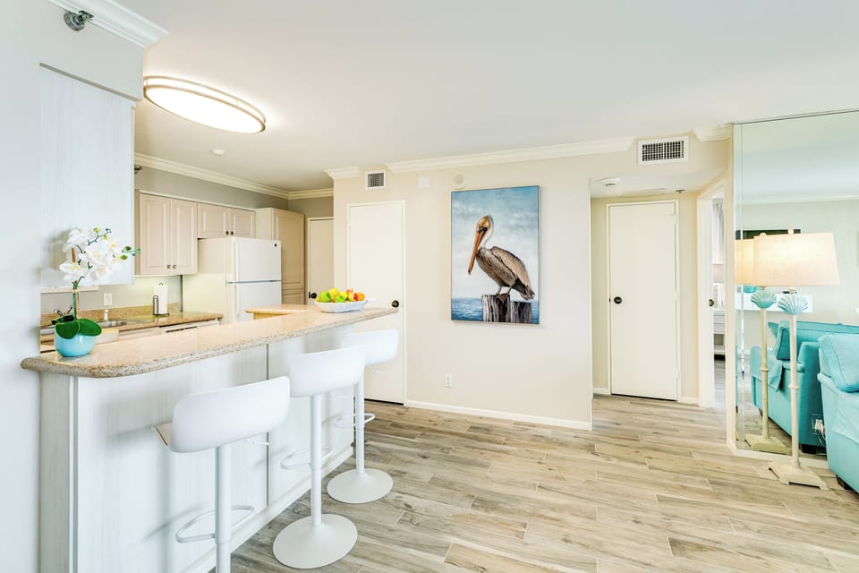 Enjoy breakfast or grab a snack at the breakfast bar