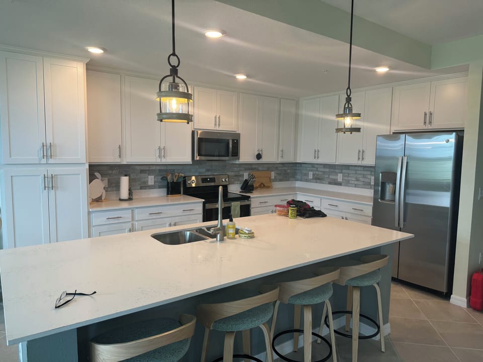 Large kitchen island