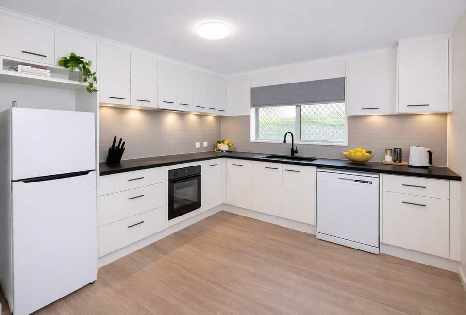 Fully equipped kitchen ideal for longer stays and home-cooked meals
