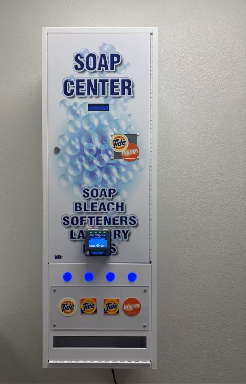 Soaps available in guest laundry
