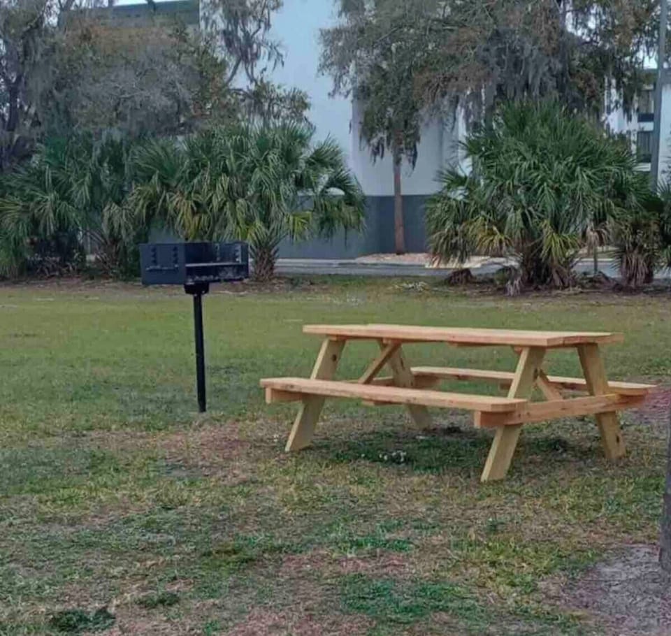 Courtyard Adjacent to Pool Area with BBQ area Nearby