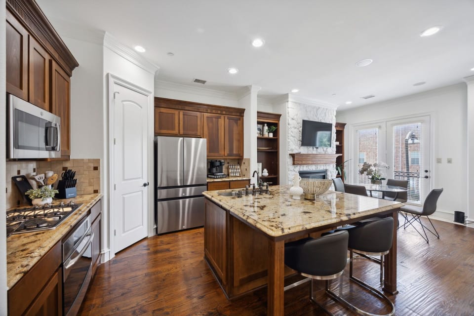 You and your guests can watch TV while you cook or eat!
