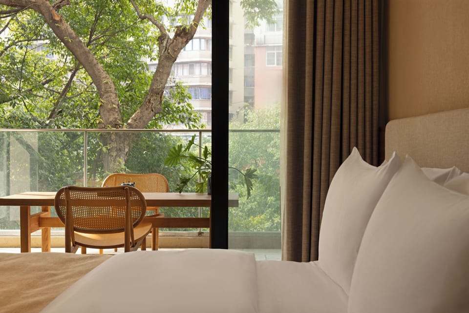 Grand Double Room, 1 Queen Bed, Patio, Garden View | View from room