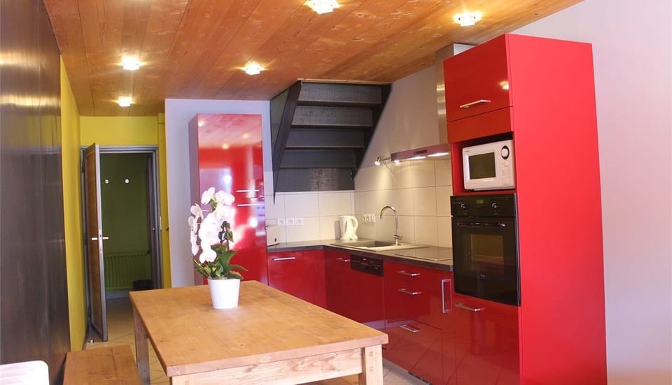 Apartment, 3 Bedrooms (Gentiane) | Private kitchen | Fridge, microwave, stovetop, dishwasher