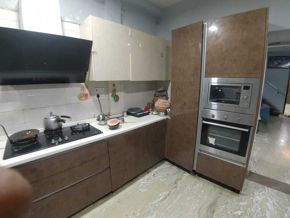 Luxury Apartment, 1 Bedroom, Balcony, City View | Desk, laptop workspace, soundproofing, iron/ironing board