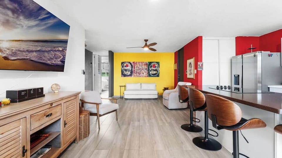 Playful and creative living space designed for comfort and fun. Ideal for making lasting memories.