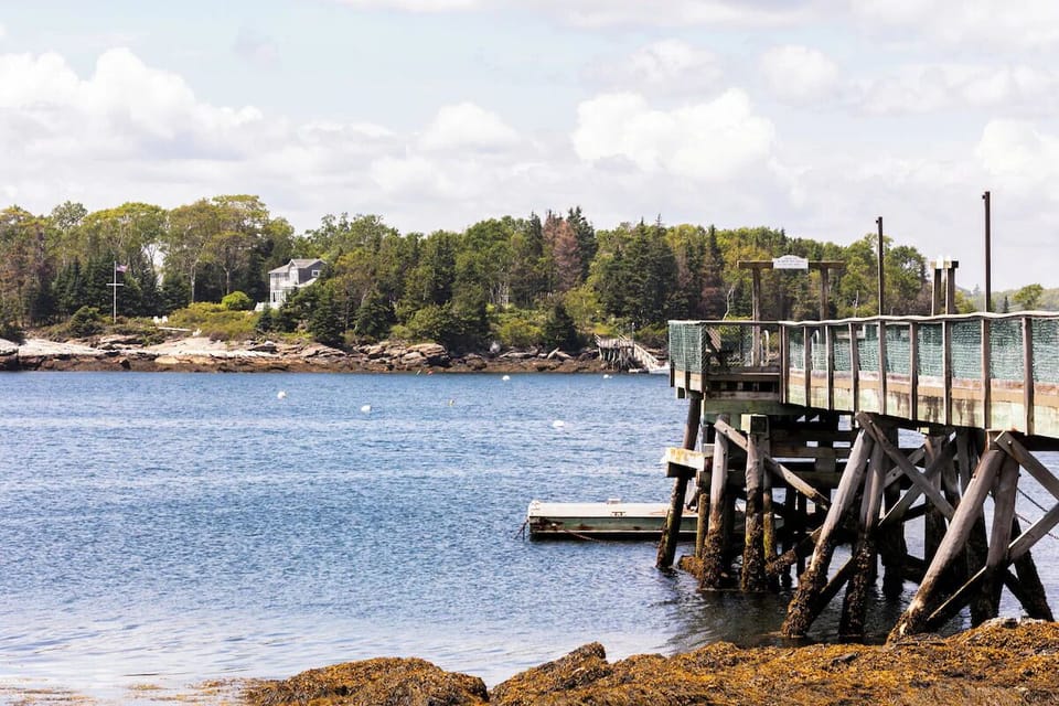 Step onto the dock and watch boats drift by.
