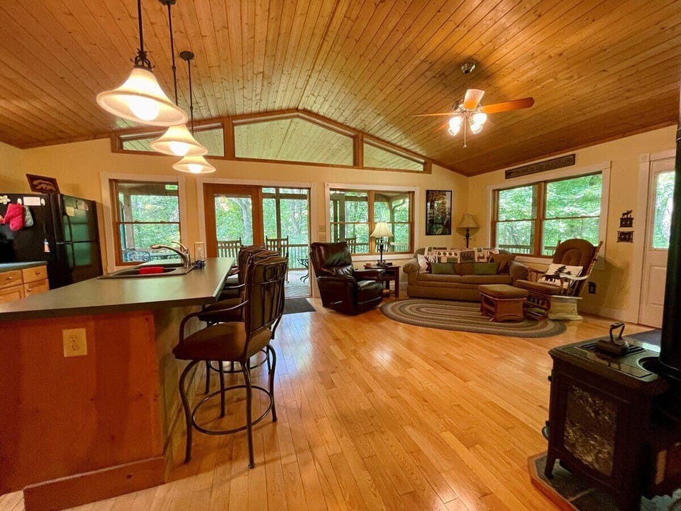 Open Concept Living Room & Kitchen