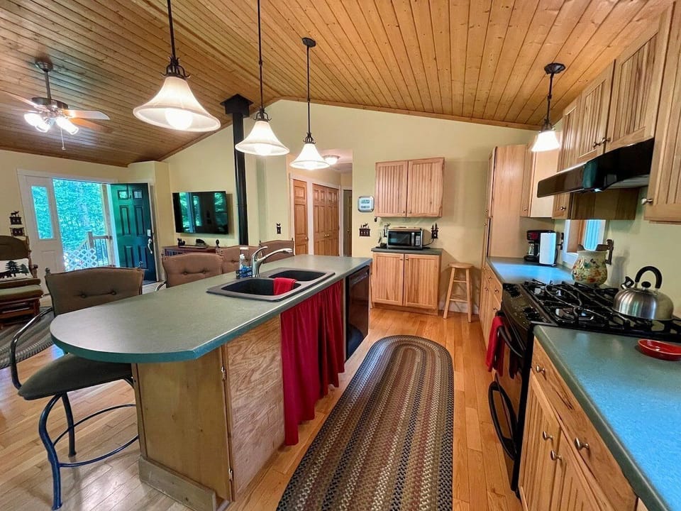 Kitchen open to Living Room