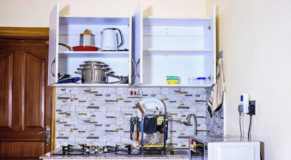 Classic Studio, City View | Private kitchen | Fridge, microwave, cookware/dishes/utensils