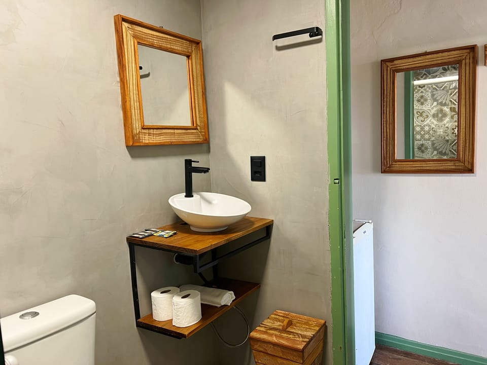 Towels, soap, toilet paper