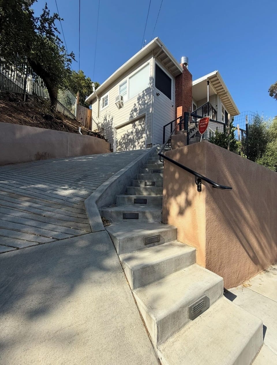 First set of stairs