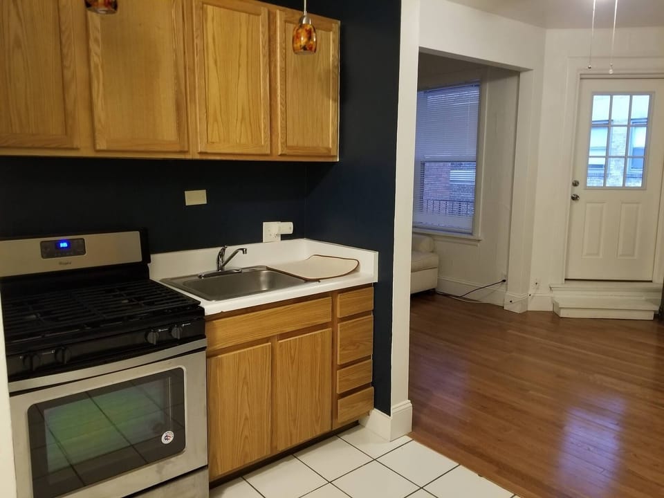 Stove and sink
