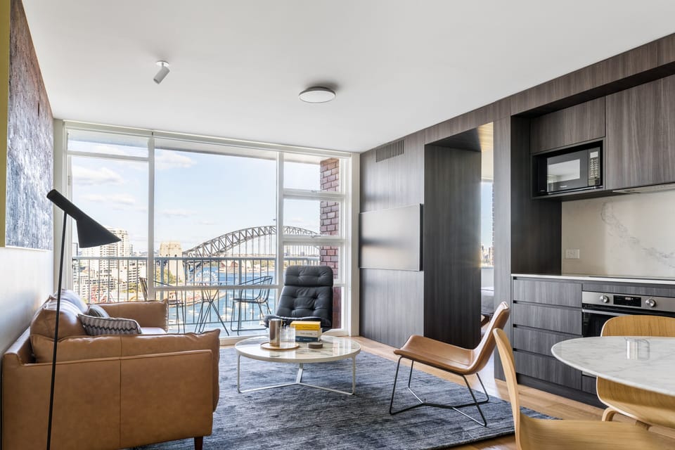Relax and enjoy the iconic view inside or on your private balcony.