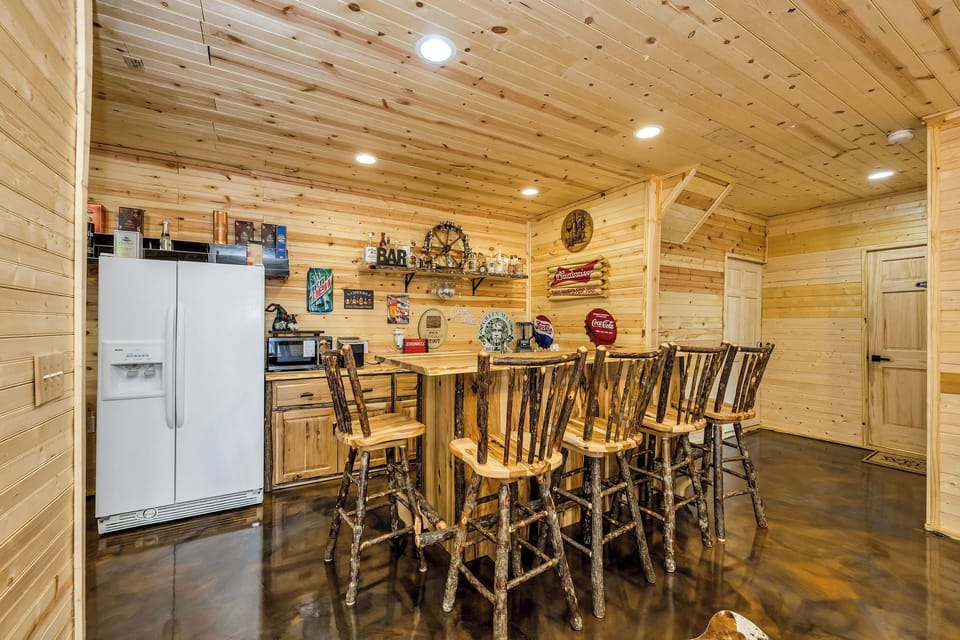Bar with lots of storage room...
