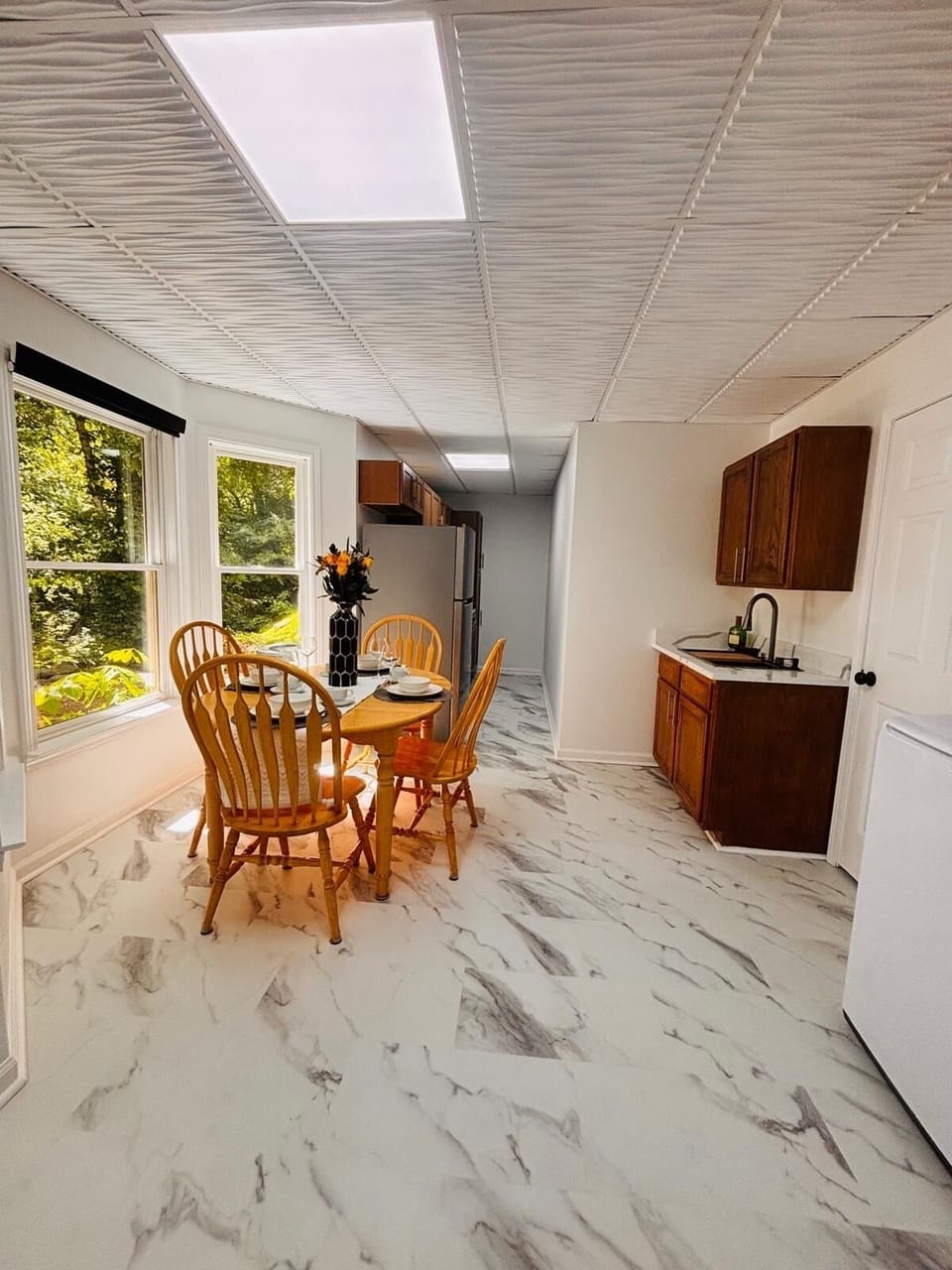 Dining area design, great for  couples or family of three.
