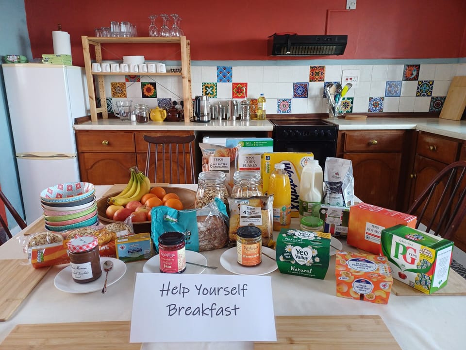 Free daily self-serve breakfast