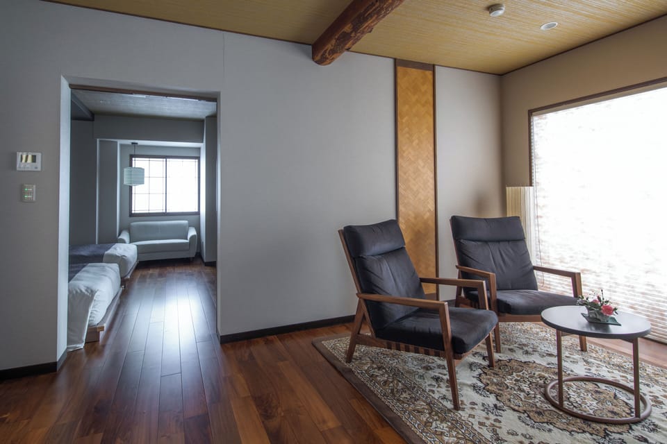 Twin Room with External Bath - Sakura, Non-smoking | In-room safe, blackout drapes