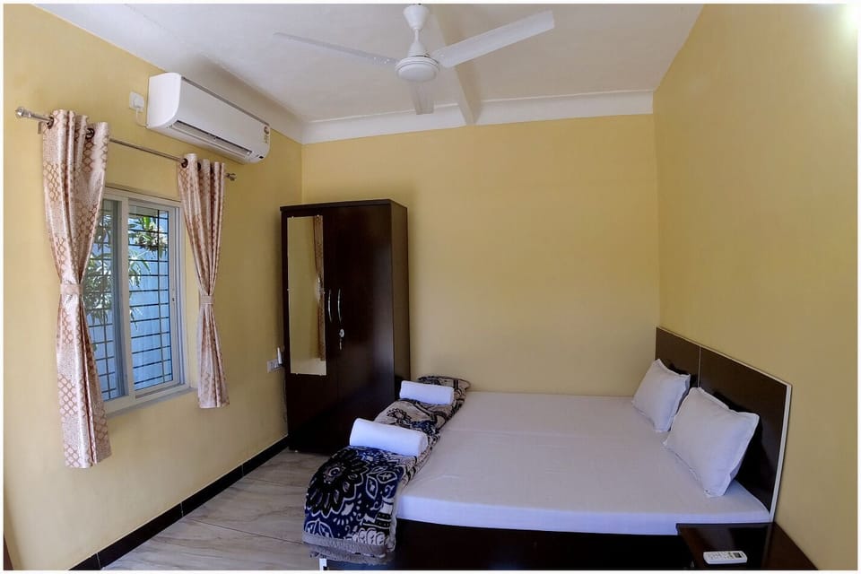 Blackout drapes, iron/ironing board (on request), WiFi (free)