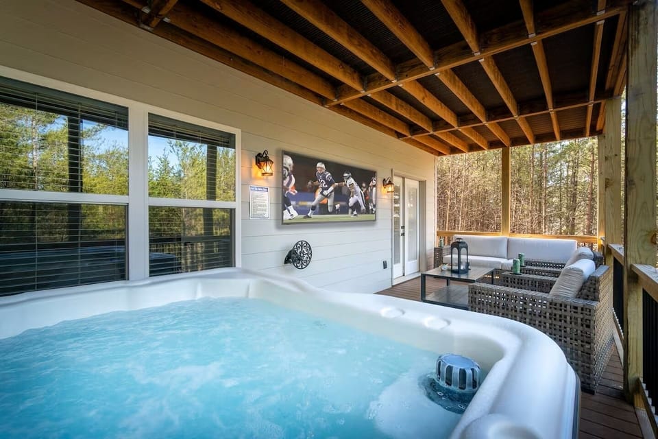 Lower Level Deck with Hot Tub